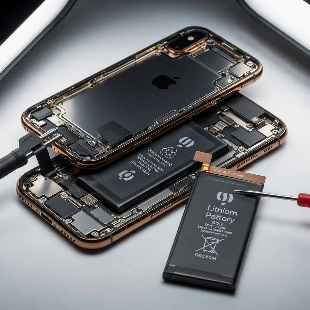 iPhone Xs akkumulátor csere gyári minőségben - 1 órán belül akkumulátor csere – Eco Mobil Allee
