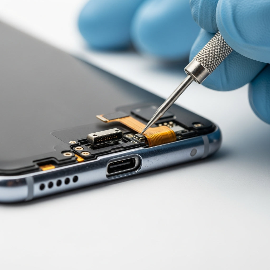 Samsung Galaxy A21s töltő csatlakozó csere – Eco Mobil Allee