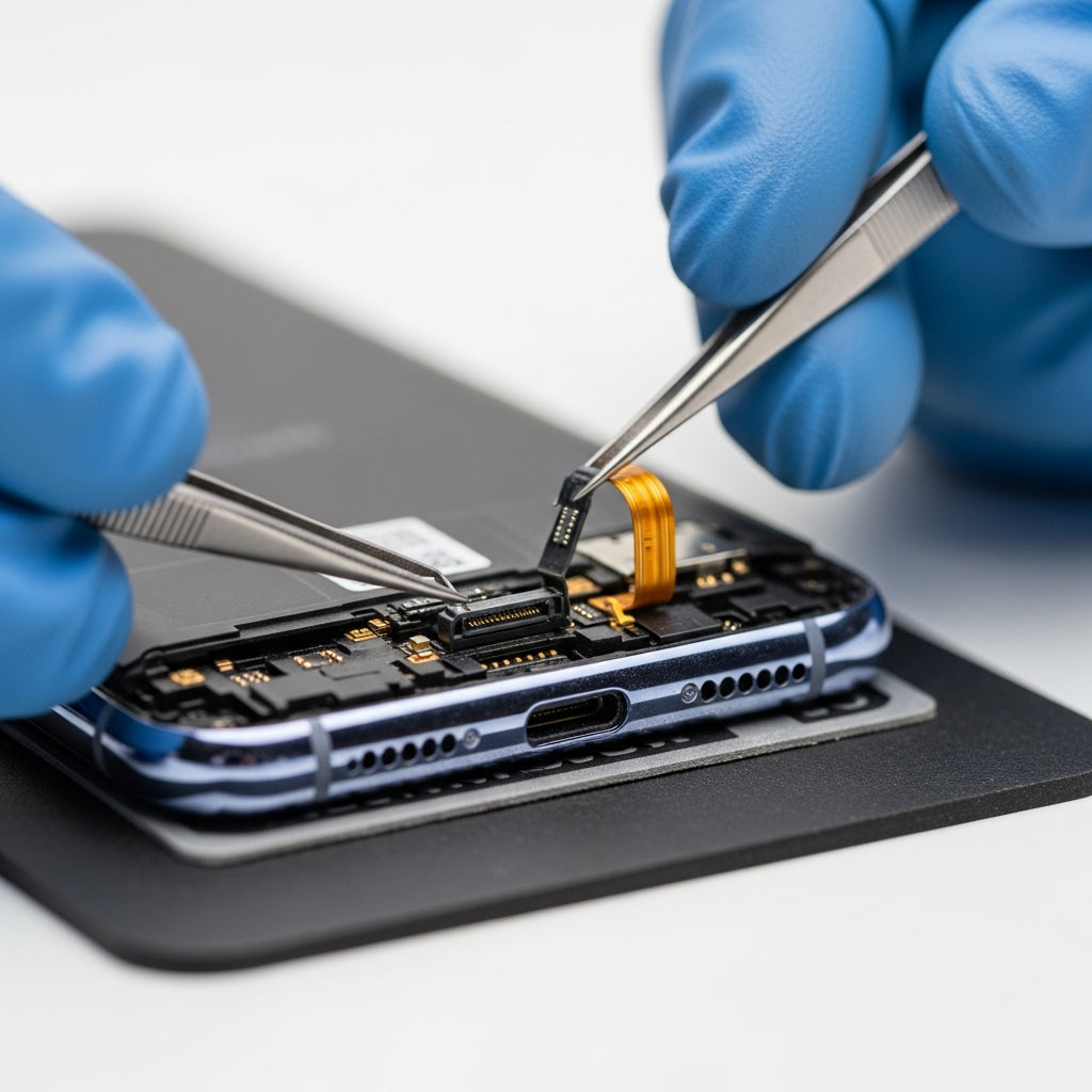 Samsung Galaxy A25 töltő csatlakozó csere – Eco Mobil Allee