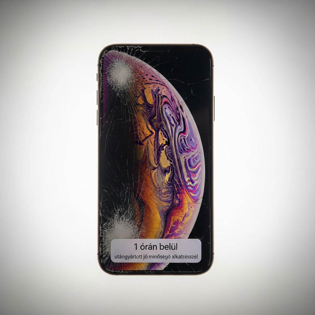 iPhone Xs kijelző csere utángyártott jó minőségű alkatrésszel - 1 órán belül törött kijelző – Eco Mobil Allee szerviz