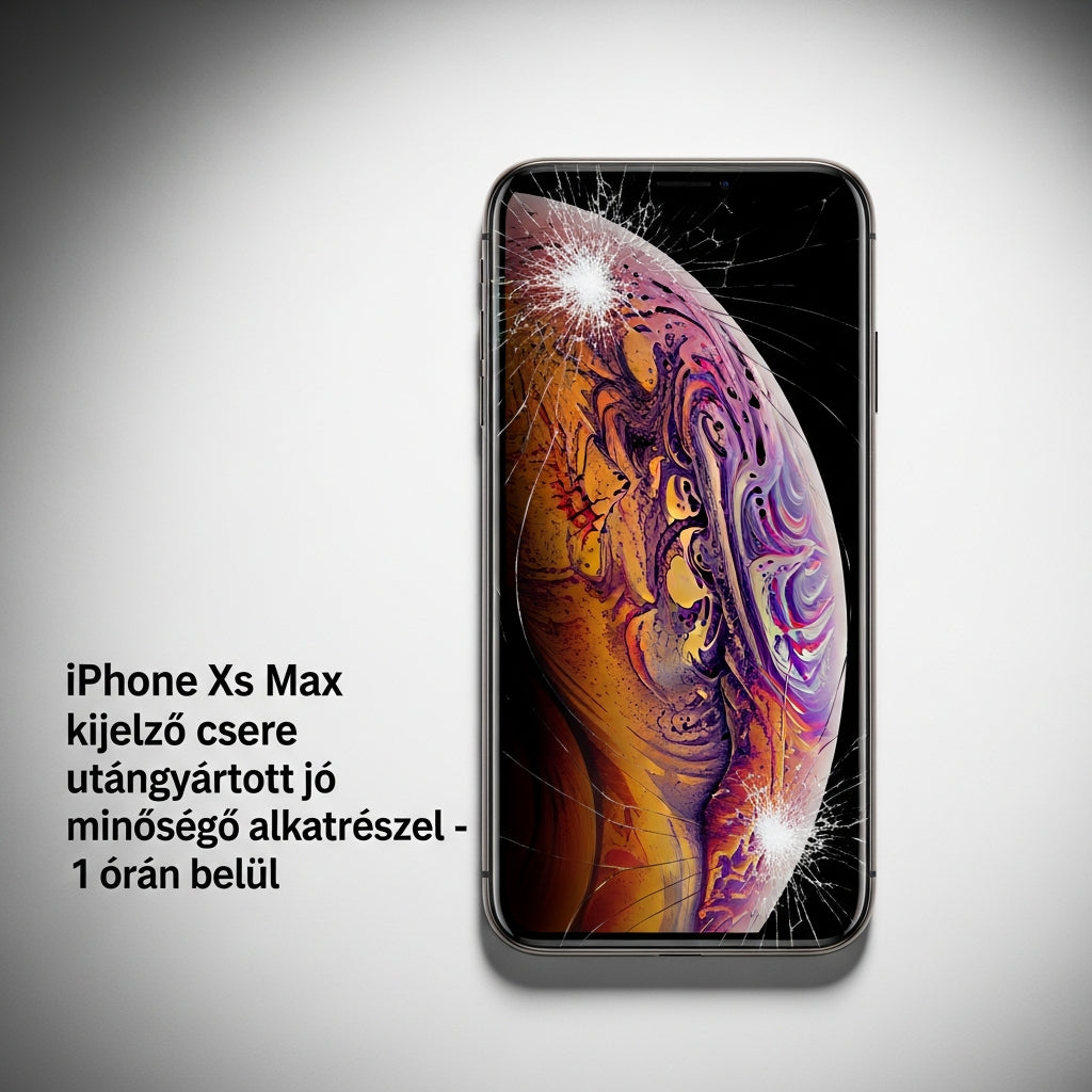 iPhone Xs Max kijelző csere utángyártott jó minőségű alkatrésszel - 1 órán belül törött kijelző – Eco Mobil Allee szerviz