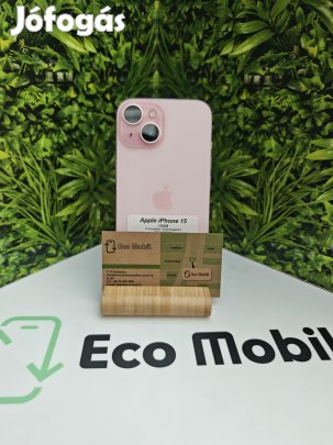 Apple iPhone 15 Kártyafüggetlen 128 GB 6 GB Ram, 12 hó garancia