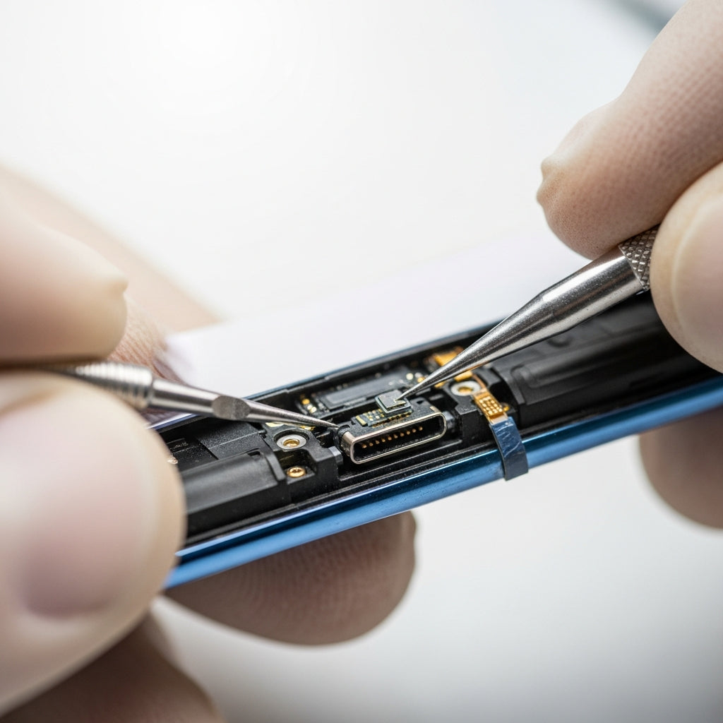 Samsung Galaxy A03s töltő csatlakozó csere – Eco Mobil Allee