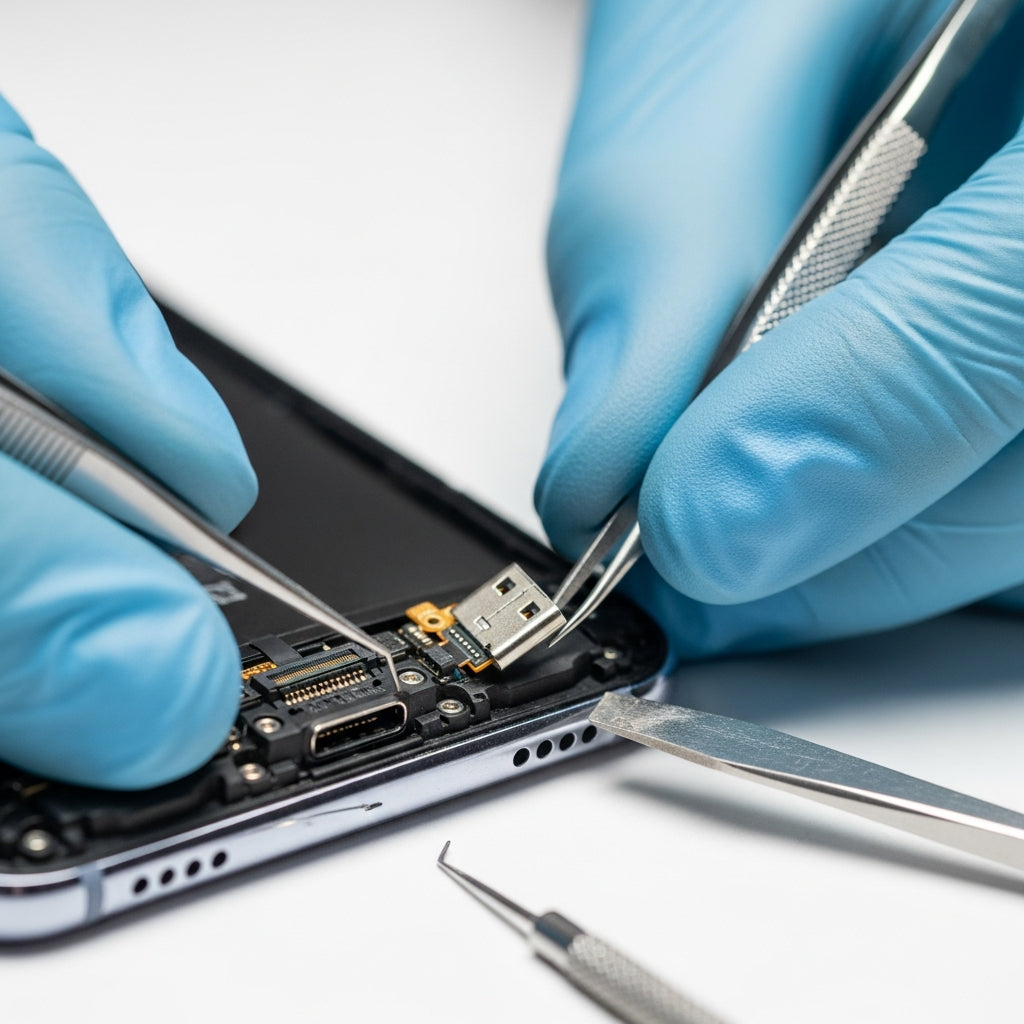 Samsung Galaxy A05s töltő csatlakozó csere – Eco Mobil Allee