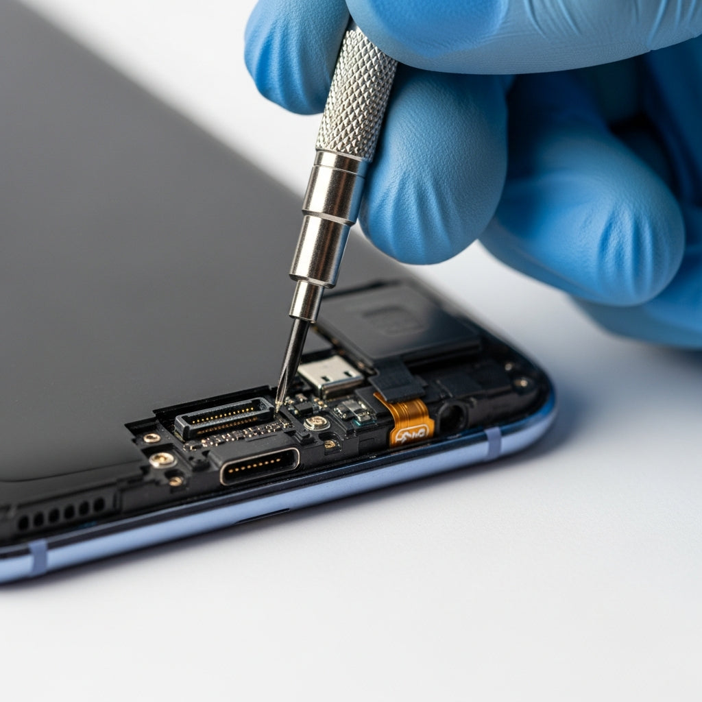 Samsung Galaxy A12 töltő csatlakozó csere – Eco Mobil Allee