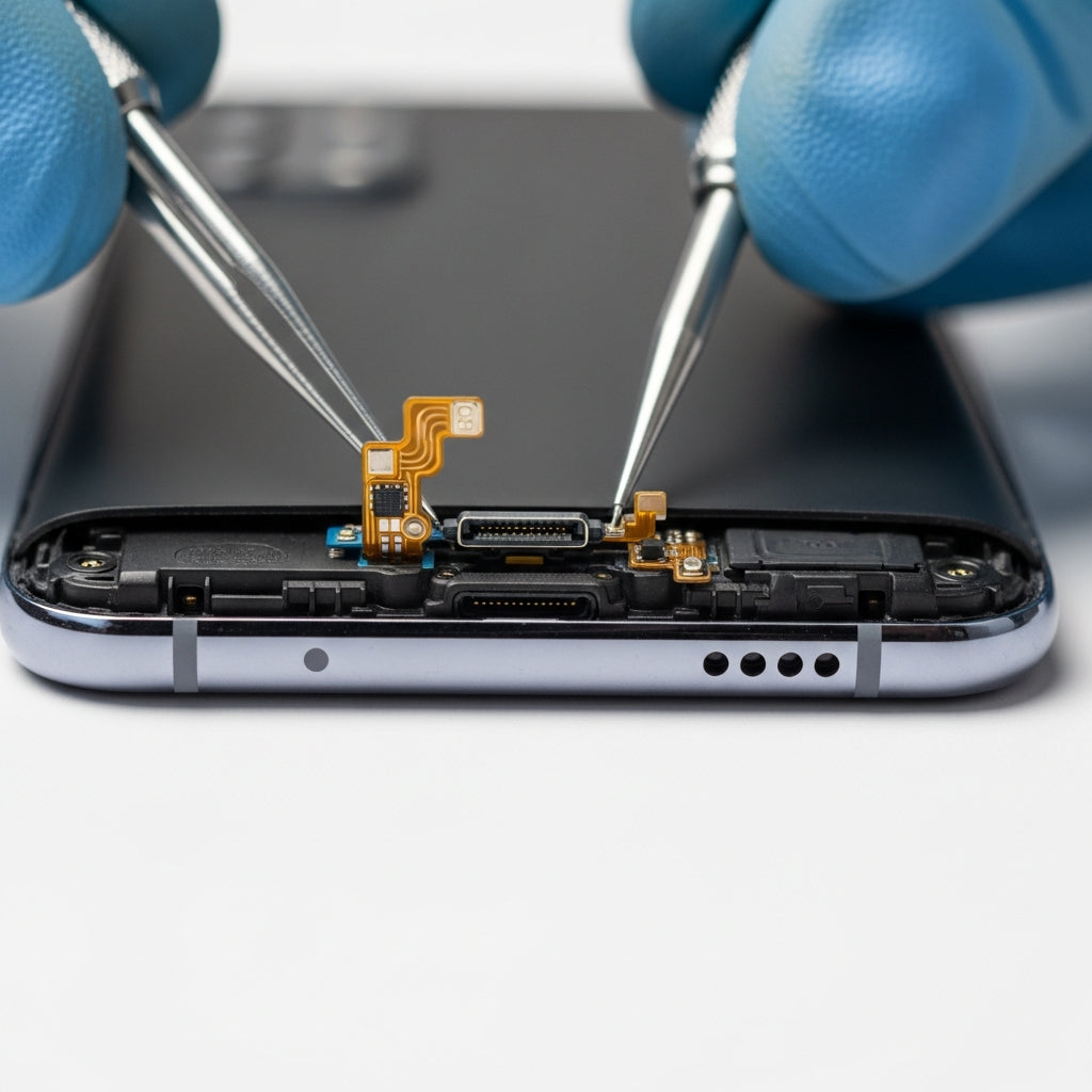 Samsung Galaxy A32 4G töltő csatlakozó csere – Eco Mobil Allee