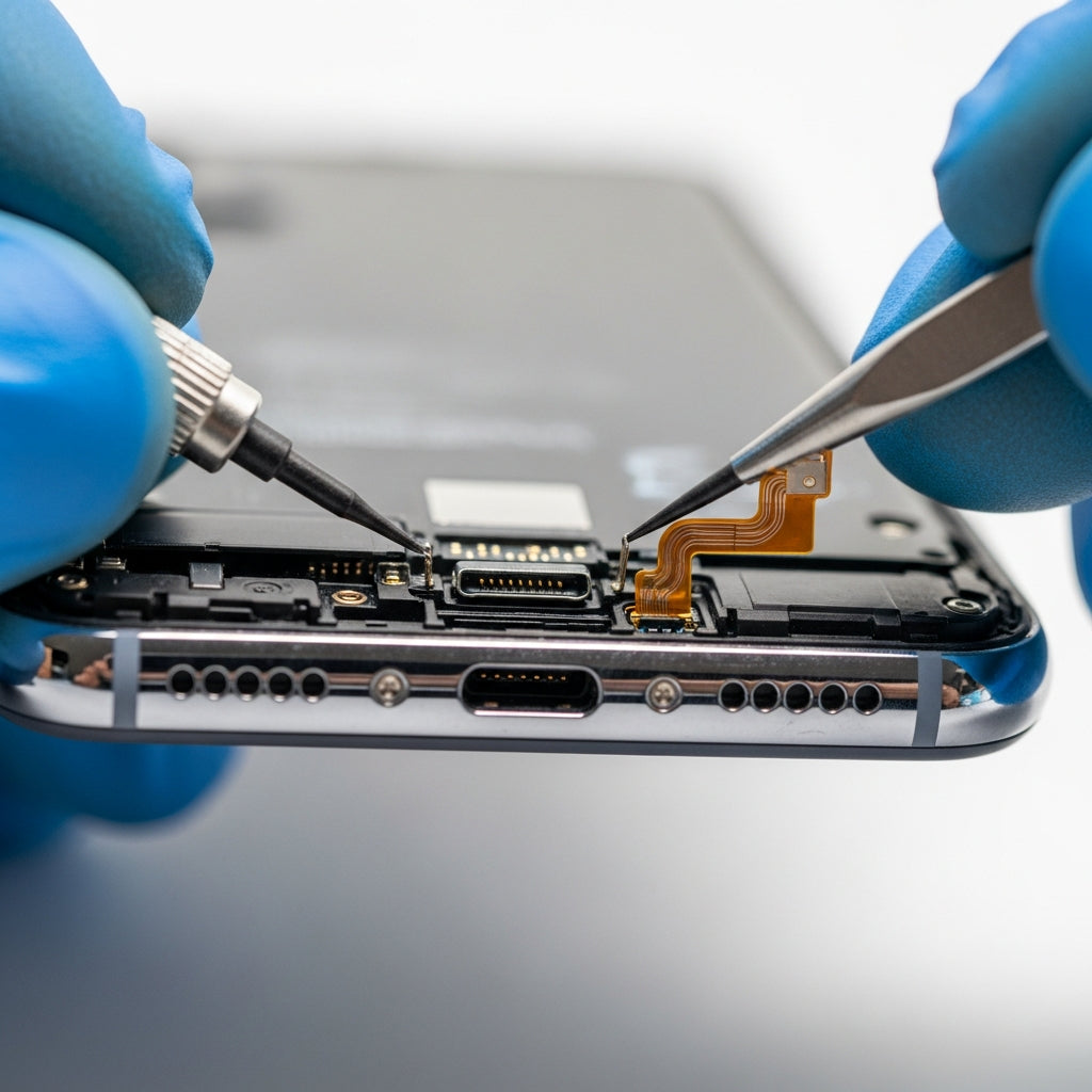 Samsung Galaxy A36 töltő csatlakozó csere – Eco Mobil Allee