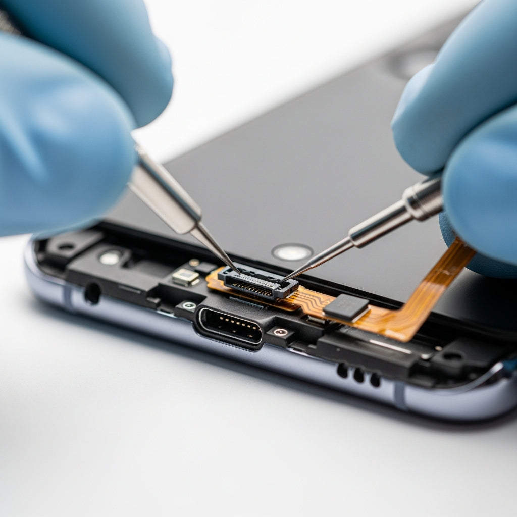 Samsung Galaxy A54 töltő csatlakozó csere – Eco Mobil Allee