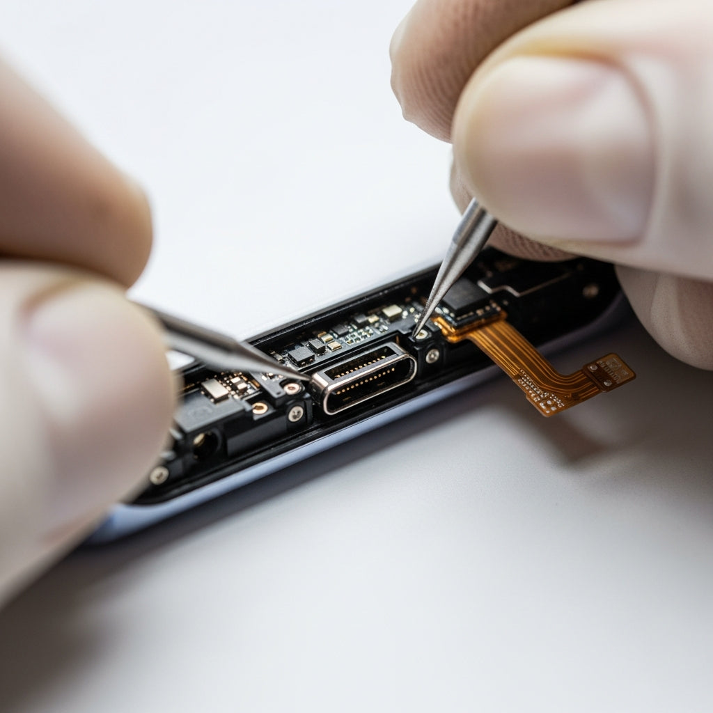 Samsung Galaxy A71 töltő csatlakozó csere – Eco Mobil Allee