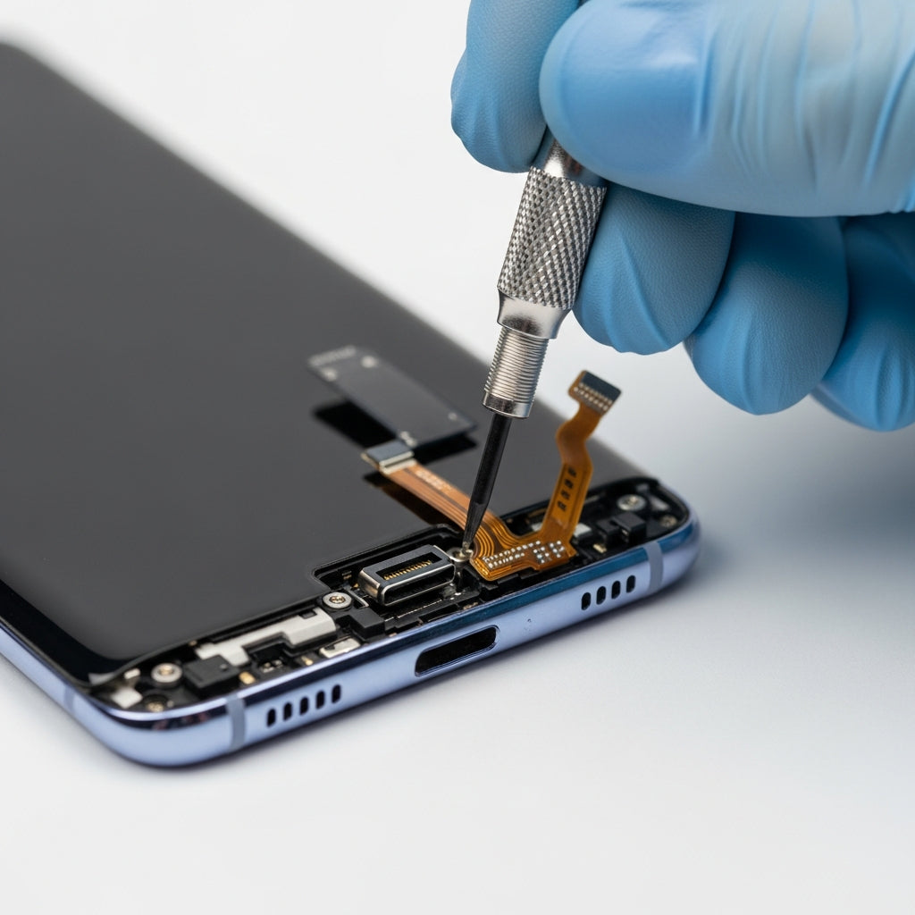 Samsung Galaxy S10 Plus töltő csatlakozó csere – Eco Mobil Allee