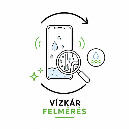 Vízkár kezelés — Telefon alkoholos belső tisztítás